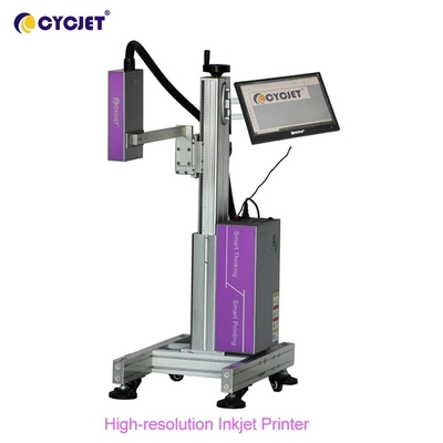 Máquina de impressão alta UV do QR Code do cartão do PVC da impressora a jato de tinta da definição de CYCJET