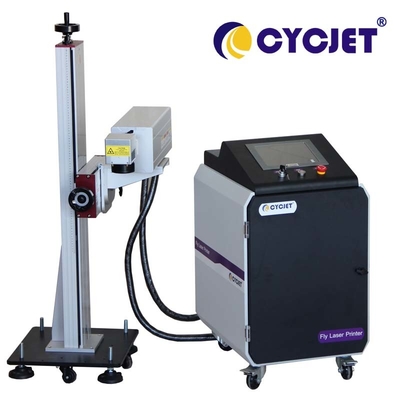Máquina de codificação a laser LU5F de impressão 110 mm CYCJET para impressão on-line de tubos PP HDPE