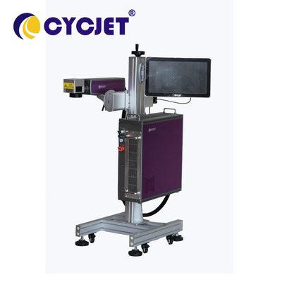 100W que codifica a caixa da medicina do marcador do laser de Flying Mopa Fiber da impressora a laser de Cycjet