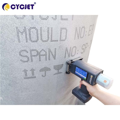 Linhas do Inkjet 2 da máquina de impressão da data de expiração do DOD para a estrutura concreta