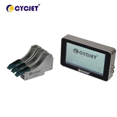 impressora a jato de tinta térmica Coding da altura de 75mm 3 cabeças de cópia